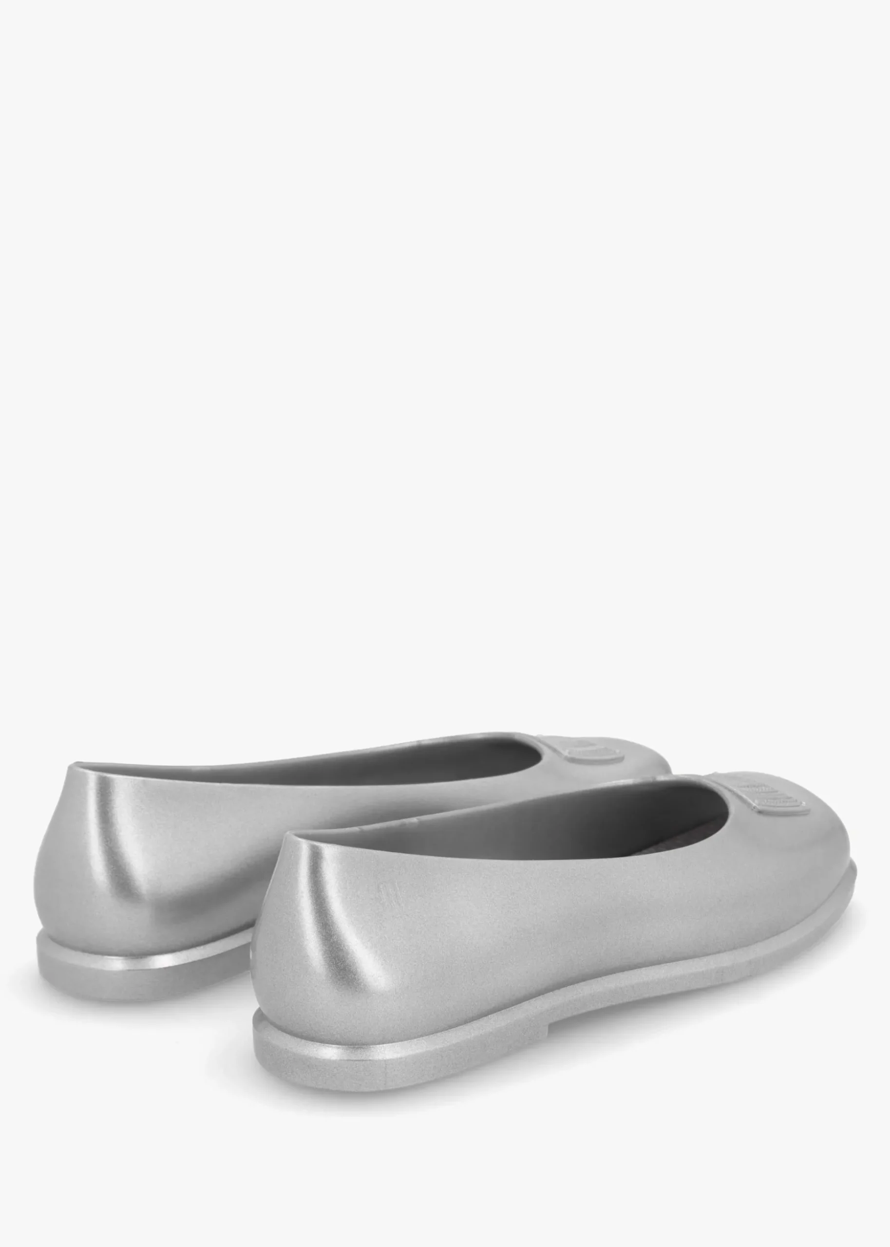 x Melissa Ruby Silver Grey Ballet Pumps