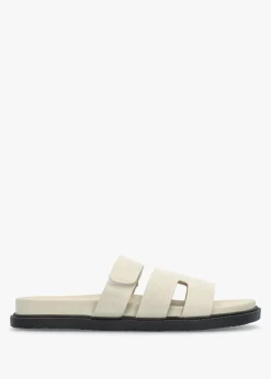 Yemmy Cream H Bar Flat Mules