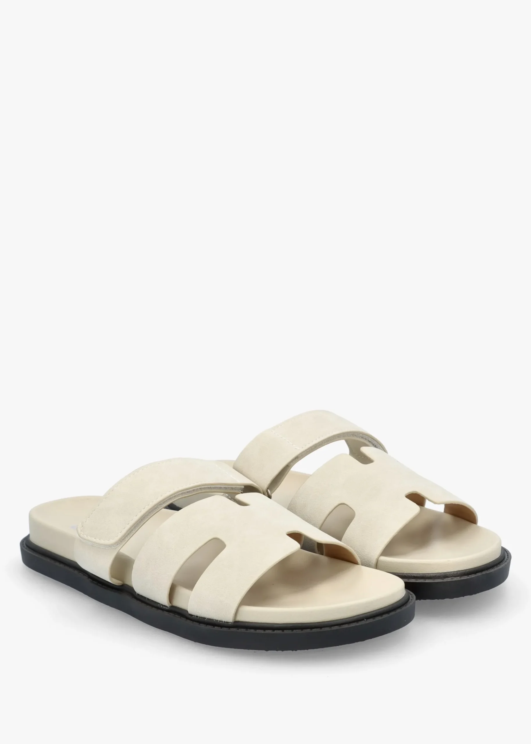 Yemmy Cream H Bar Flat Mules
