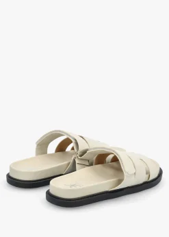 Yemmy Cream H Bar Flat Mules