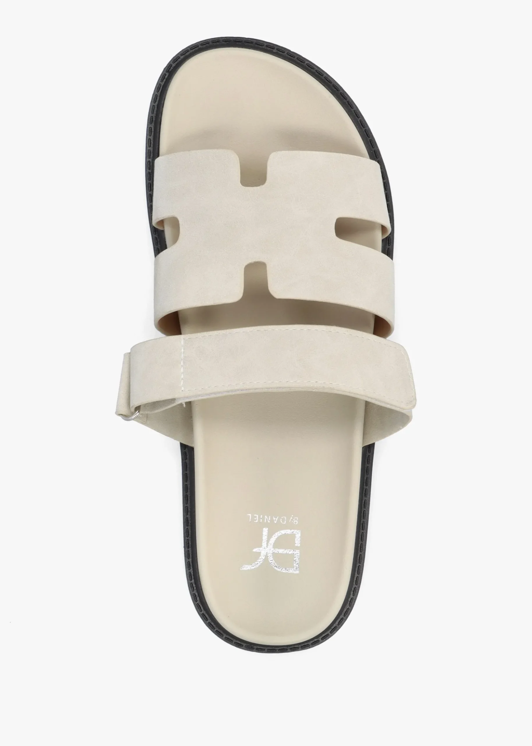 Yemmy Cream H Bar Flat Mules