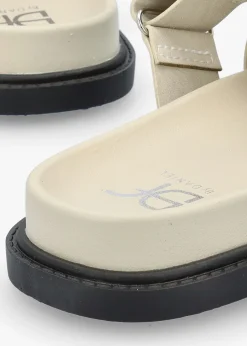 Yemmy Cream H Bar Flat Mules