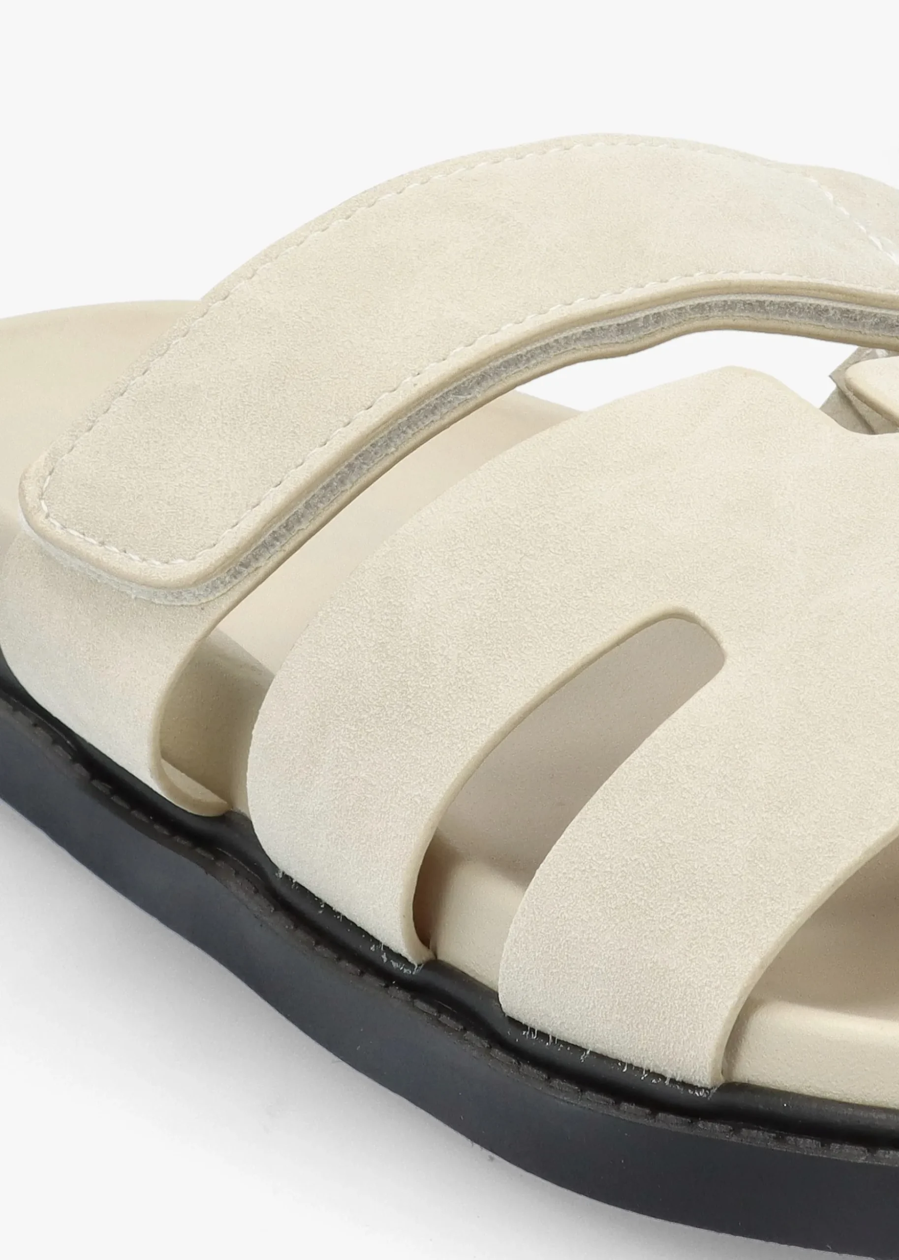 Yemmy Cream H Bar Flat Mules