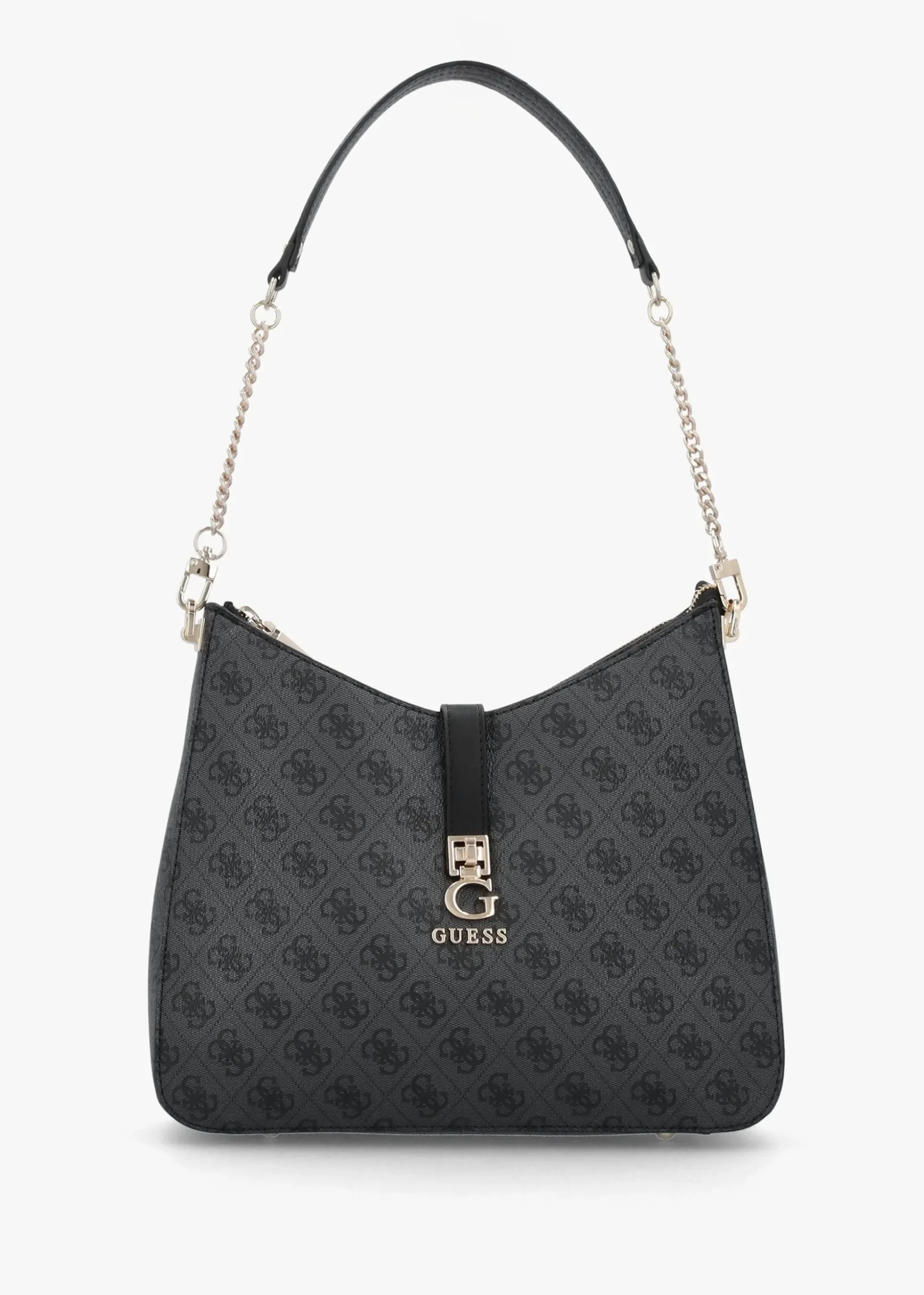 Zamira Coal Logo Hobo Shoulder Bag
