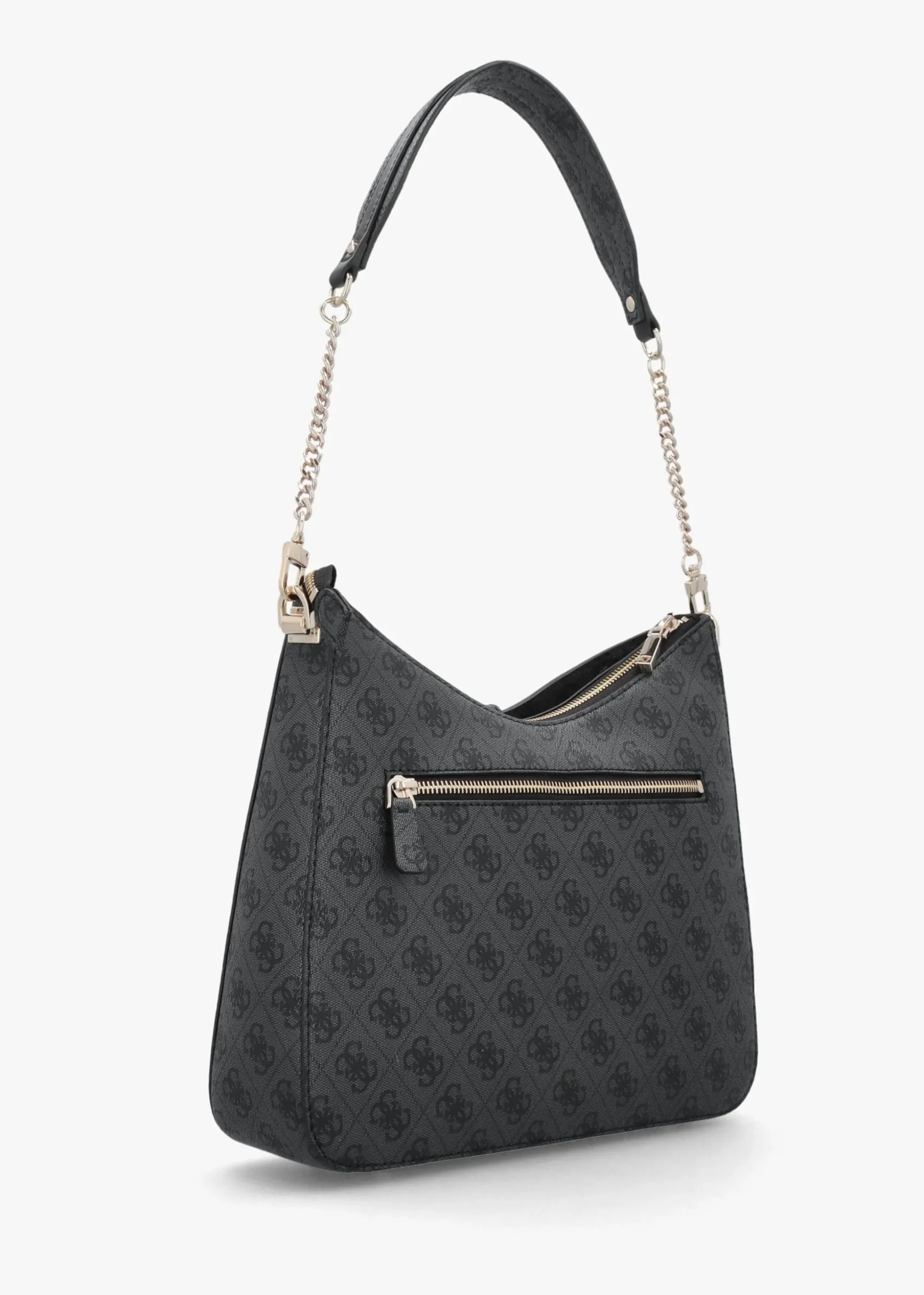 Zamira Coal Logo Hobo Shoulder Bag