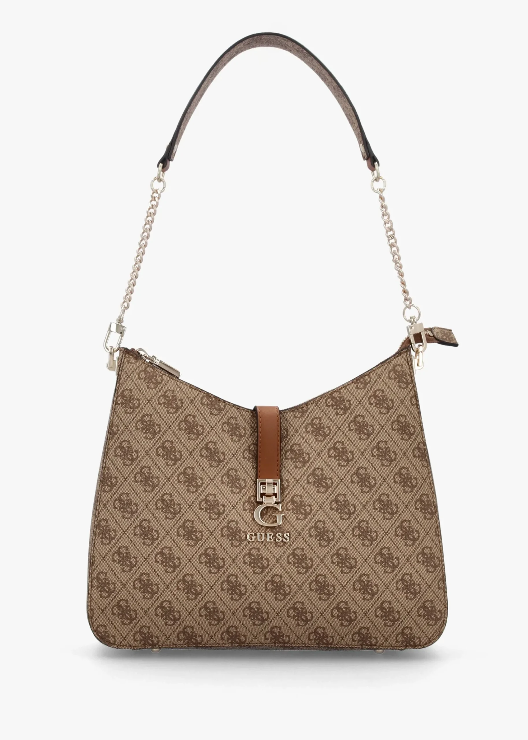 Zamira Latte Logo Hobo Shoulder Bag