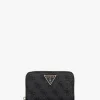 Zamira Medium Coal Logo Zip Around Wallet