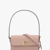 Zoe Cream Nude Leather Shoulder Bag