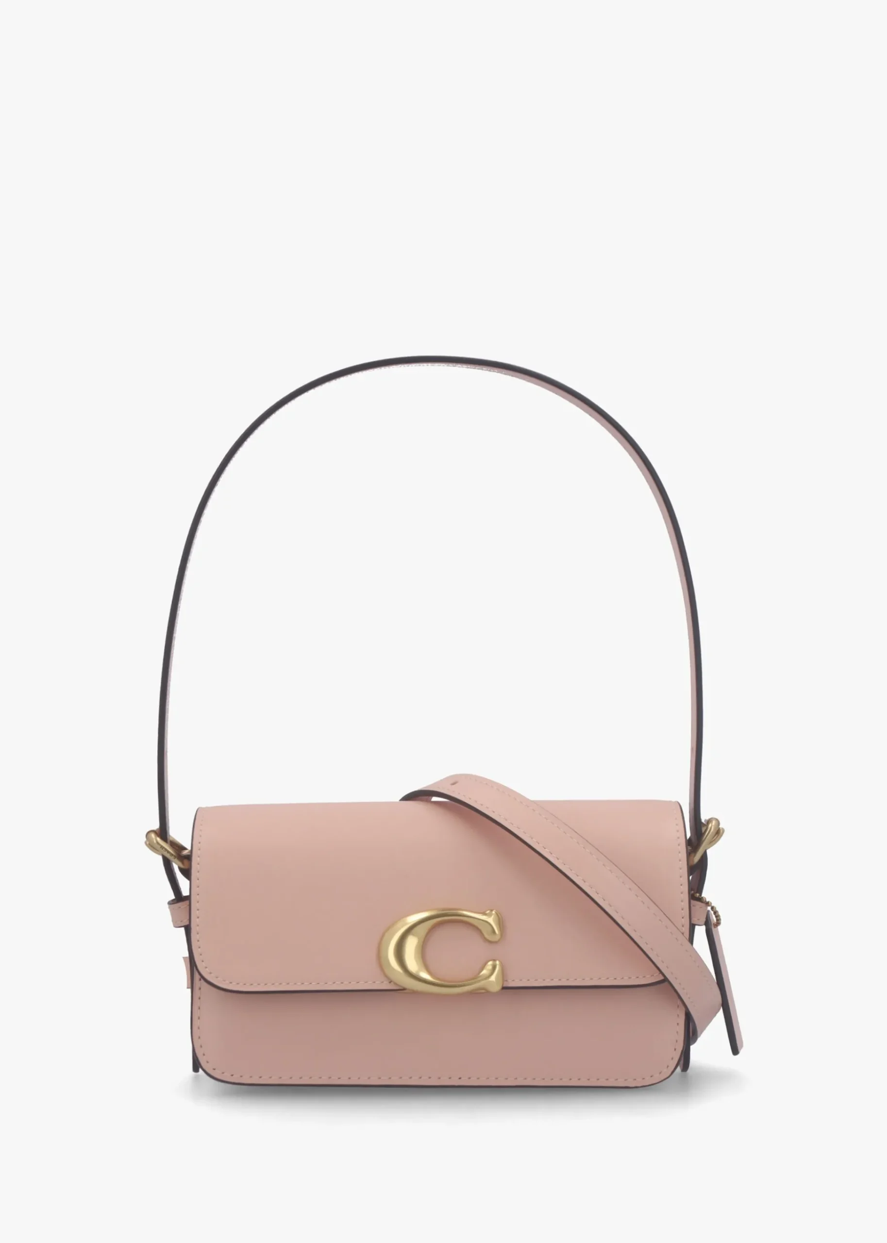 Zoe Cream Nude Leather Shoulder Bag