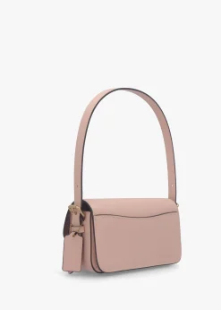 Zoe Cream Nude Leather Shoulder Bag