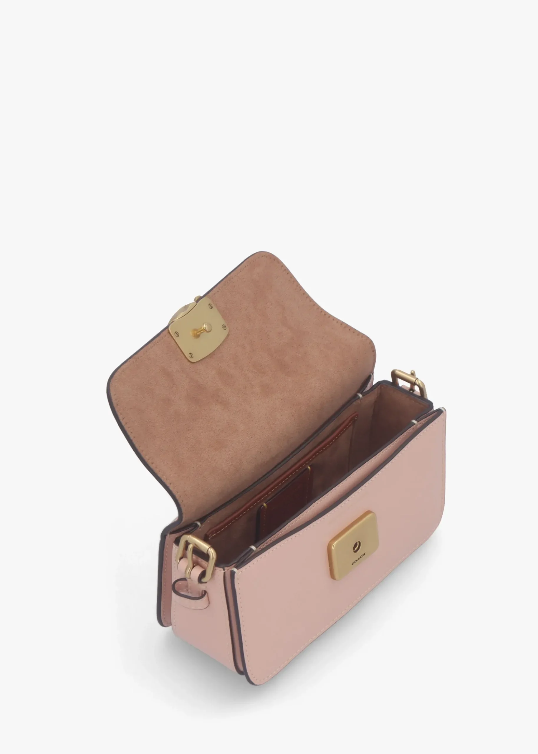 Zoe Cream Nude Leather Shoulder Bag