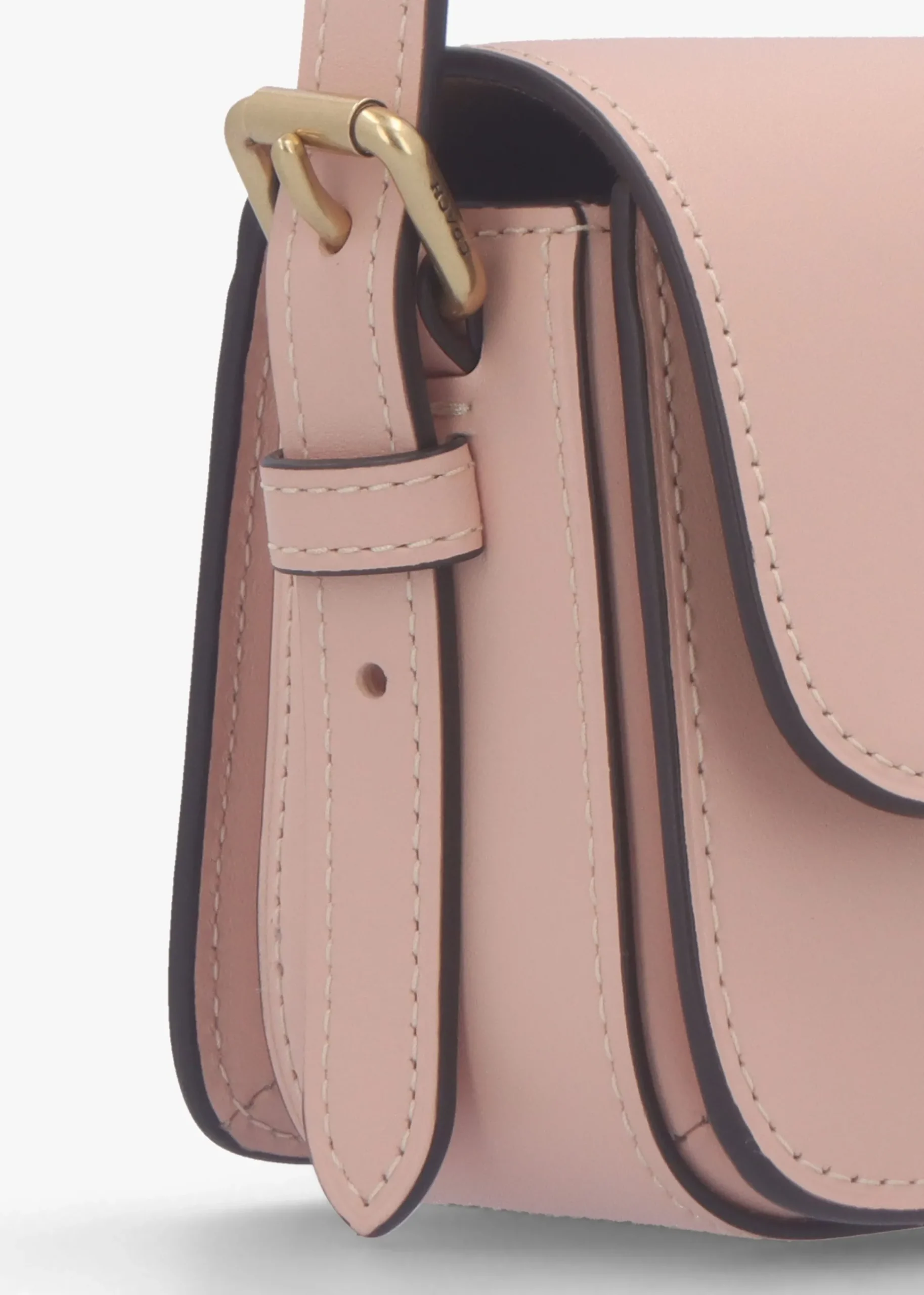 Zoe Cream Nude Leather Shoulder Bag