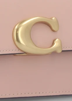 Zoe Cream Nude Leather Shoulder Bag