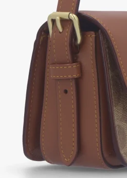 Zoe Signature Coated Canvas Tan Caramel Shoulder Bag